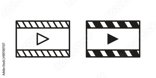 Film icon designs collection for mobile, ui, web.