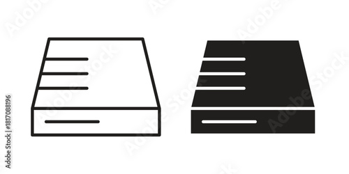 Hard Disk icon designs collection for mobile, ui, web.