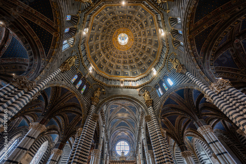 Vászonkép Siena Cathedral Interior - Siena, Italy