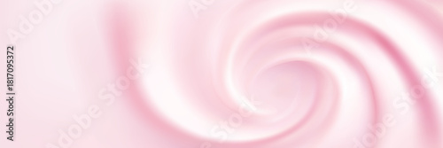 Soft pink creamy circles with smooth ripples and sweet glossy glaze texture.