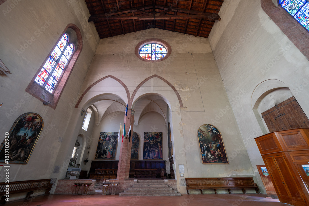 Fototapeta premium Basilica Cateriniana San Domenico Interior - Siena, Italy