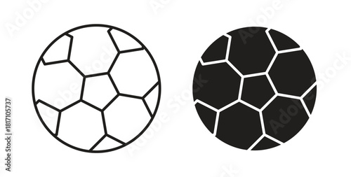 Quadro em tela Football icon symbol. Vector EPS 10. line and glyph icon
