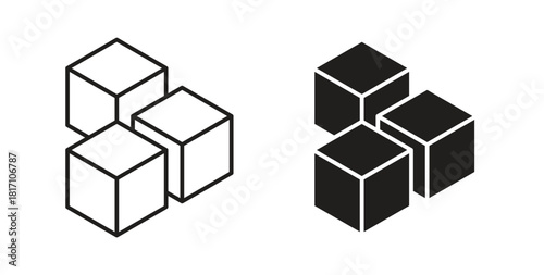 Ice icon symbol. Vector EPS 10. line and glyph icon