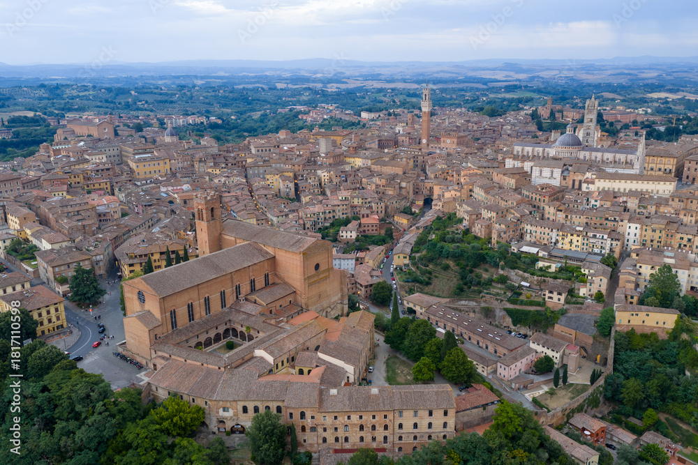 Obraz premium Aerial View of Siena - Siena, Italy