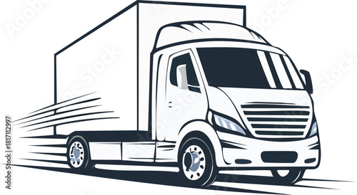 truck isolated on white background,taşımacılık 