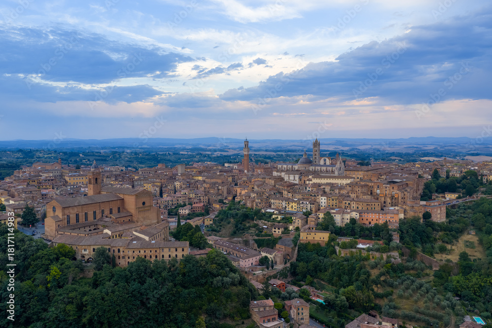 Obraz premium Aerial View of Siena - Italy