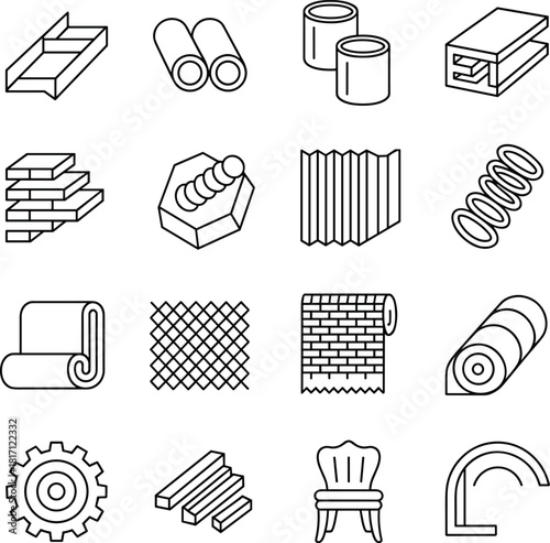 Inclined plane physics diagram, friction and force vectors, gravity components, Newtonian mechanics, black line style, educational vector