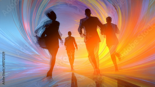 Abstract Business Vortex - Creative Disruption - Innovation Flow