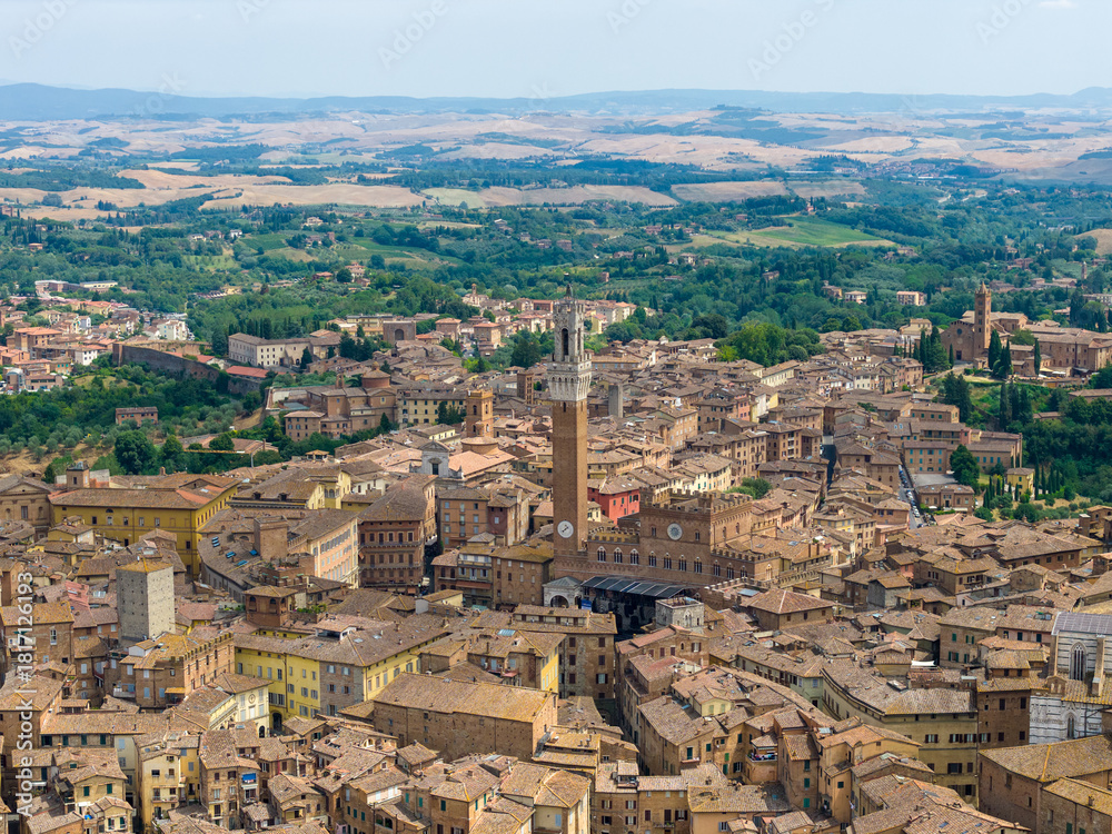 Naklejka premium Palazzo Pubblico - Siena, Italy