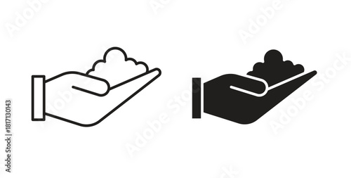 Foam icon isolated vector Illustration. Vector pictogram for web and app