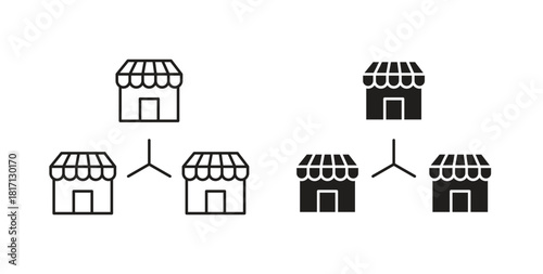 Franchise icon isolated vector Illustration. Vector pictogram for web and app