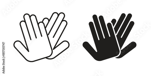 High Five icon isolated vector Illustration. Vector pictogram for web and app