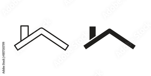 Home roof icon isolated vector Illustration. Vector pictogram for web and app