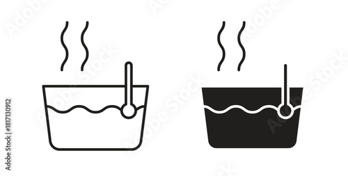 Hot Water icon isolated vector Illustration. Vector pictogram for web and app