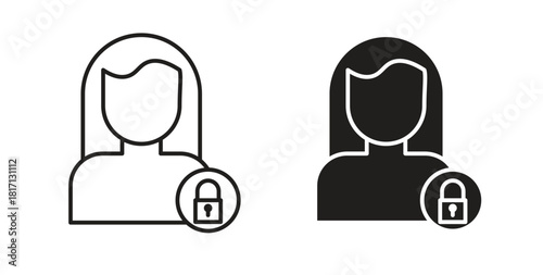 Information Security Analyst icon isolated vector Illustration. Vector pictogram for web and app