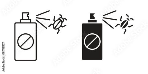 Insecticide icon isolated vector Illustration. Vector pictogram for web and app