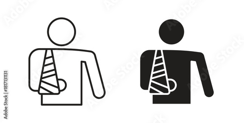 Injuries icon isolated vector Illustration. Vector pictogram for web and app