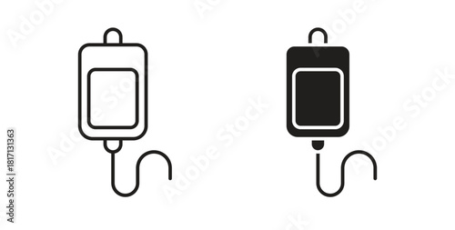 IV icon isolated vector Illustration. Vector pictogram for web and app