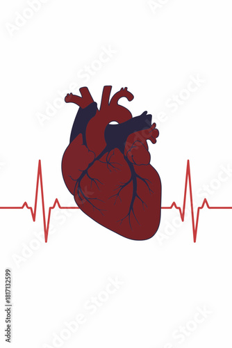 heart and heartbeat symbol