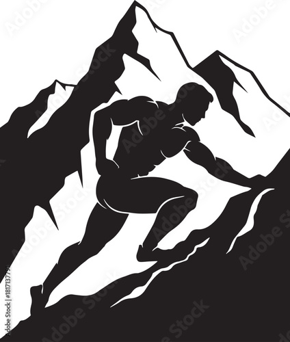 strongman Mountain climber icon