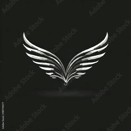 Elegant Swan Swimming Gracefully on Misty Lake

