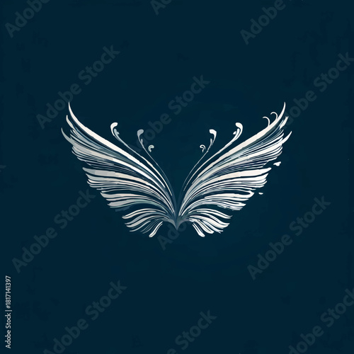 Elegant Swan Swimming Gracefully on Misty Lake

