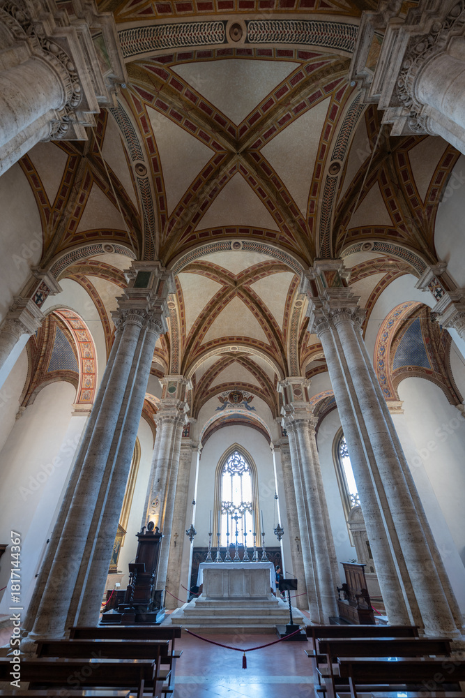Fototapeta premium Pienza Cathedral Interior - Pienza, Italy