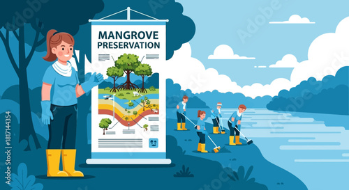 Community engages in mangrove conservation and coastal cleanup initiatives