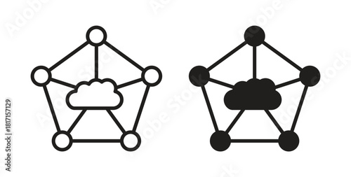 edge computing icon for web and app. vector illustration eps