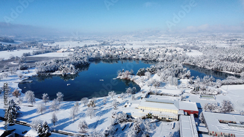 Schlosssee Salem im Winter