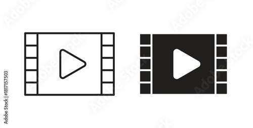 Film icon for web and app. vector illustration eps