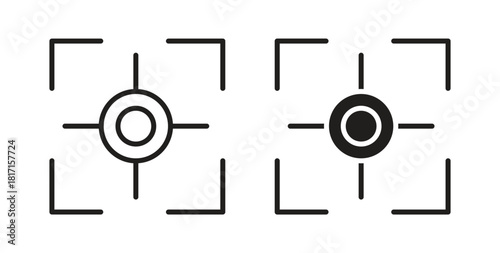 Focus icon for web and app. vector illustration eps