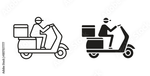 Food delivery icon for web and app. vector illustration eps