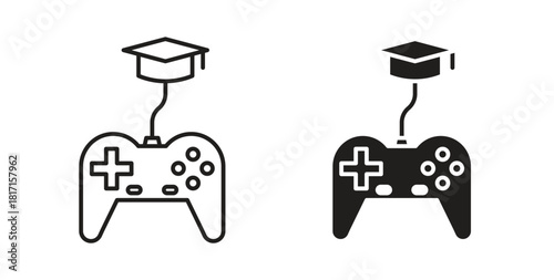 Game based learning icon for web and app. vector illustration eps