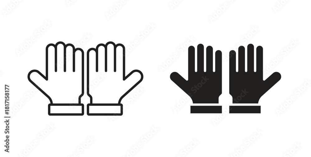 Obraz premium Gloves icon for web and app. vector illustration eps