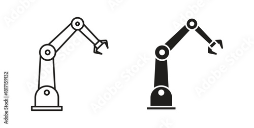 Industrial robot icon for web and app. vector illustration eps