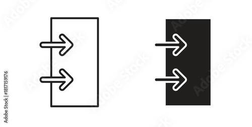 Inside icon for web and app. vector illustration eps