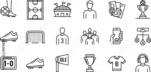 A Comprehensive Set of 48 Sports-Related Icons