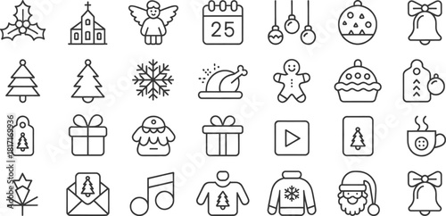 A Collection of 30 Christmas Icons for Holiday Fun