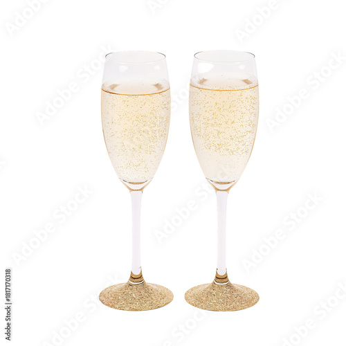 Celebration With Elegant Champagne Glasses in a Festive Setting for a Joyful ...