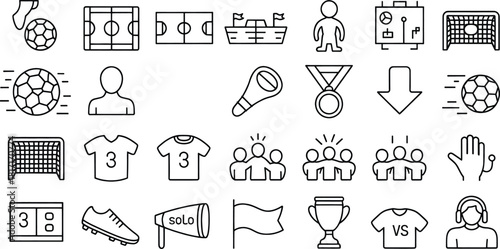 "Collection of 48 Sports and Activity Icons"