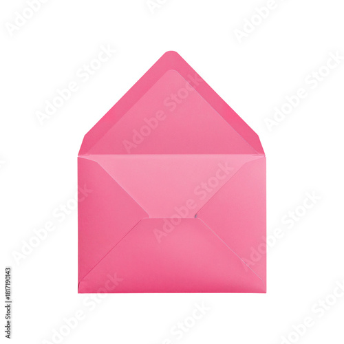 Bright Pink Envelope Ready for Sending Letters and Greetings on Special Occas...