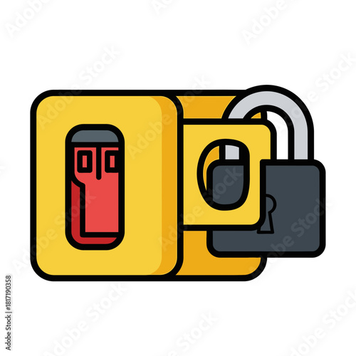 Portable lockout device kit containing essential safety locks and tags for field technicians