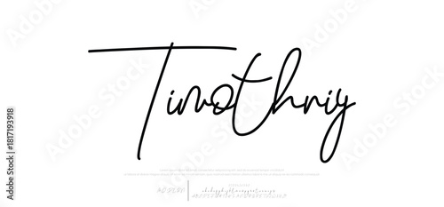 Hand drawn vector alphabet. Modern monoline signature script font. Elegant Signature Font. Best Alphabet Beautiful Calligraphy Signature Font lettering handwritten