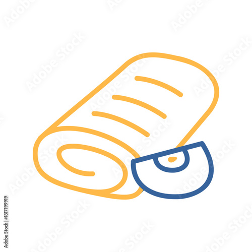 Classic Apple Strudel Pastry Icon