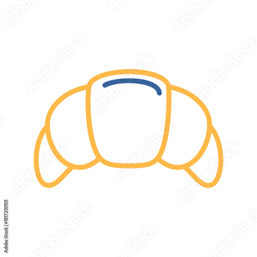 Fresh Baked French Croissant Icon