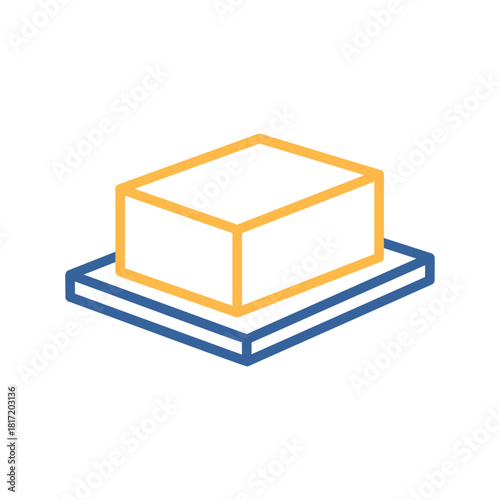 Classic Butter Block on a Dish