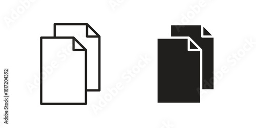 Duplicate icon set. Outline symbol editable.