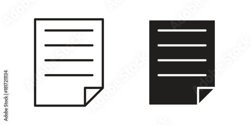 File icon flat and stroke collection for ui ux work.