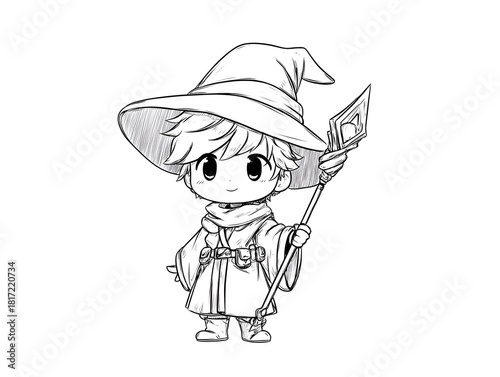 Chibi Wizard Sketch